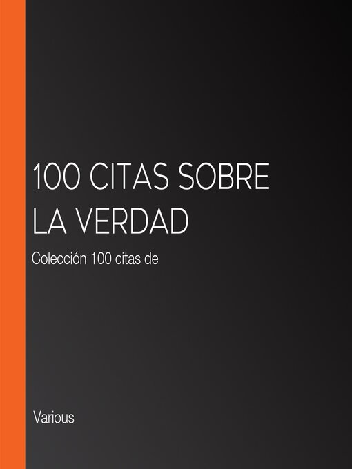 Cover image for 100 citas sobre la verdad